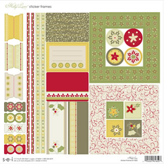 SEI - Holly Lane Cardstock Tabs & Frames  (pack of 5)